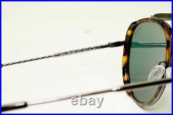 Tom Ford Gunmetal Green Brown Pilot Mens Designer Sunglasses Tripp TF 666 52N