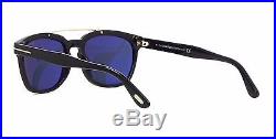 Tom Ford HOLT FT 0516 black/dark blue (01A L) Sunglasses