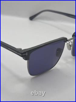 Tom Ford HUDSON 02 FT0997 H 51V Dark Ruthenium-Mastic/Blue Sunglasses