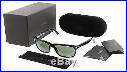 Tom Ford HUGH TF337 01N Black Men's Polarized Square Sunglasses