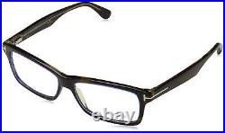Tom Ford Havana Plastic Frame Clear Lens Unisex Sunglasses FT514656B56