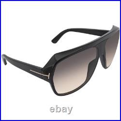 Tom Ford Hawkings Smoke Gradient Pilot Ladies Sunglasses FT0908 01B 62 Tom Ford Hawkings Smoke Gradient Pilot Ladies Sunglasses FT0908 01B 62