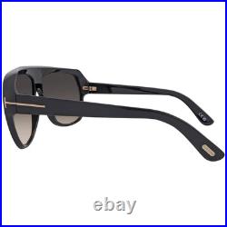 Tom Ford Hawkings Smoke Gradient Pilot Ladies Sunglasses FT0908 01B 62 Tom Ford Hawkings Smoke Gradient Pilot Ladies Sunglasses FT0908 01B 62