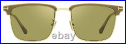 Tom Ford Hudson-02 Sunglasses TF997H 52L Matte Tan/Gold 55mm FT0997