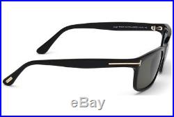 Tom Ford Hugh Sunglasses Shiny Black Polarized Green Ft 0337 01n Made In Italy