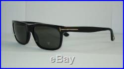 Tom Ford Hugh TF 337 01N BLACK POLARIZED GREY LENSES Sunglasses Size 55