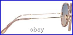 Tom Ford Hunter-02 Tf 946 72w Peach Gold W /blue Gradient Lens Sunglasses 58-18