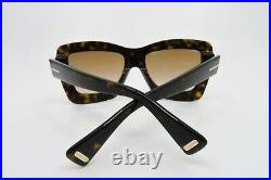 Tom Ford Hutton-02 Havana & Gold Women Sunglasses, New withBox TF 664 52F 55mm