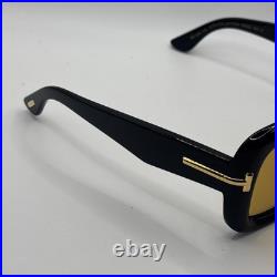 Tom Ford Icon Collection Sunglasses TF1330 01E Black Frame Yellow Lens Authentic