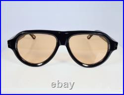 Tom Ford Icon TF1225 01E 59mm Aviator Sunglasses in Black with Brown Lens