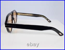 Tom Ford Icon TF1225 01E 59mm Aviator Sunglasses in Black with Brown Lens