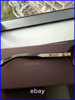 Tom Ford Icon TF1225 Pilot Sunglasses Black And Yellow Lenses