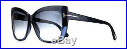 Tom Ford Irina FT 0390 89W Turquoise Blue Gradient Sunglasses Sonnenbrille 59mm