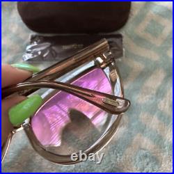 Tom Ford Isabella-0 Tf915 45g Peach Pink Gradient Authentic Sunglasses Wcase
