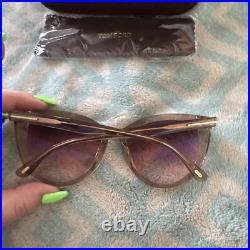 Tom Ford Isabella-0 Tf915 45g Peach Pink Gradient Authentic Sunglasses Wcase