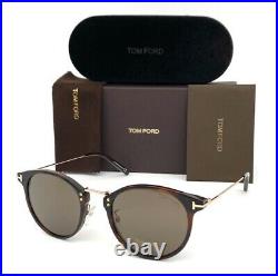 Tom Ford JAMIESON FT0673 54J Dark Havana / Roviex 51mm Sunglasses TF0673