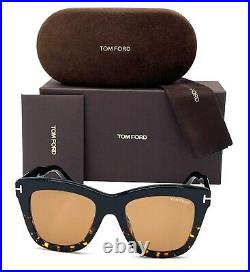 Tom Ford JULIE FT0865 05E Black Havana / Brown 52mm Sunglasses TF0865