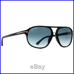Tom Ford Jacob TF 447 01P Black Gold/Gray Gradient Men's Aviator Sunglasses