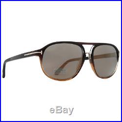 Tom Ford Jacob TF447 05C Black/Brown Gradient Aviator Sunglasses