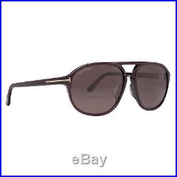 Tom Ford Jacob TF447-F 49J 61mm Shiny Dark Brown Men's Aviator Sunglasses