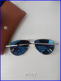 Tom Ford James Bond Tf 207 William Sunglasses Silver Blue Lenses