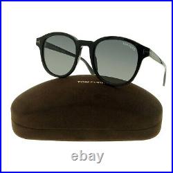 Tom Ford Jameson Round Sunglasses TF752 TF 752-N 01A Black/Gray Men's Authentic