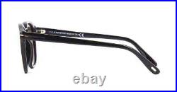 Tom Ford Jameson TF752 01D Black Polarized Round Plastic Sunglasses 52-21-145 sd
