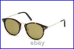Tom Ford Jamieson TF0673 52N Dark Havana & Gold Sunglasses Sonnebrille Unisex
