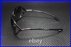 Tom Ford Jennifer FT0008 01B Shiny Black Gradient Smoke 61 mm Women's Sunglasses