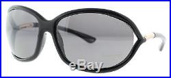 Tom Ford Jennifer TF008 01D Black Polarized Womens Soft Square Sunglasses