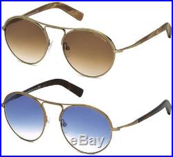 Tom Ford Jessie Vintage Round Metal Sunglasses with Gradient Lens FT0449S Italy