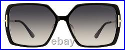 Tom Ford Joanna Alt Fit Sunglasses TF1039F 01B Black 59mm FT1039