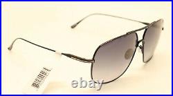 Tom Ford John-02 TF746 FT0746 01W Shiny Black Titanium Gradient Sunglasses #1341