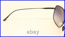 Tom Ford John-02 TF746 FT0746 01W Shiny Black Titanium Gradient Sunglasses #1341