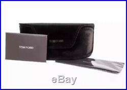 Tom Ford Johnson TF453 01P Shiny Black Blue Gradient Grey Men Sunglass Authentic