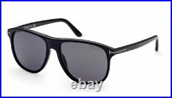 Tom Ford Joni TF905-N 01D Black Polarized Square Plastic Sunglasses 56-16-145