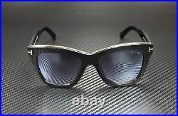 Tom Ford Julie FT0685 01C Shiny Black Smoke Mirror 52 mm Women's Sunglasses