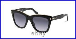Tom Ford Julie FT0685 Womens Sunglasses 01C Shiny Black / Smoky Grey Lens 52 mm