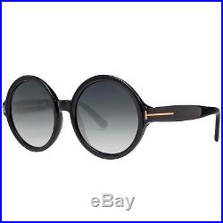 Tom Ford Juliet TF369 01B 55mm Black/Grey Gradient Women's Round Sunglasses