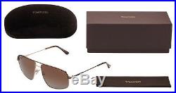 Tom Ford Justin Sunglasses FT0467 50H Brown Gold Brown Gradient Polarized Lens