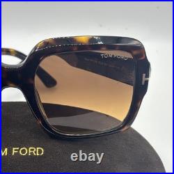 Tom Ford KAYA FT 1082 Dark Havana/Brown Shaded (52F) Sunglasses