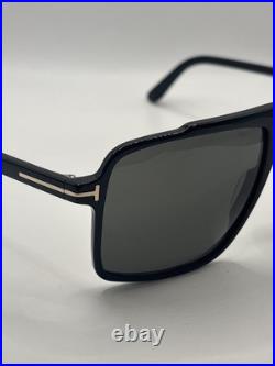 Tom Ford KEMP FT1177 Shiny Black/Grey (01A) Sunglasses Flawless Authentic