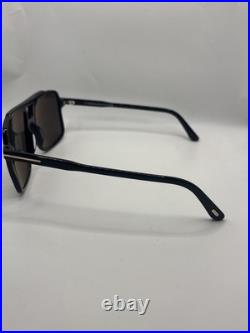 Tom Ford KEMP FT1177 Shiny Black/Grey (01A) Sunglasses Flawless Authentic