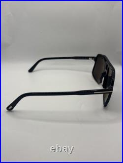 Tom Ford KEMP FT1177 Shiny Black/Grey (01A) Sunglasses Flawless Authentic