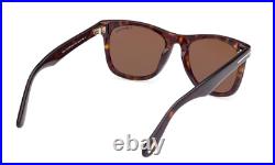 Tom Ford KEVYN FT1099 52J Dark Havana/Roviex Square Men's Sunglasses