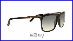 Tom Ford Karlie Men's Sunglasses FT0392 02W Black/Grey Blue Gradient Square 57mm