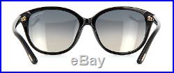 Tom Ford Karmen TF329 TF 329 FT0329 01B Black Frame Grey Gradient Sunglasses