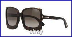 Tom Ford Katrine-02 FT 0617 52K Dark Havana Oversized Sunglasses Sonnenbrille
