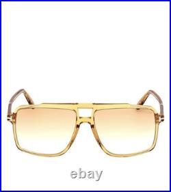 Tom Ford Kemp FT1177 Sunglasses Male Shiny Dark Yellow 59mm
