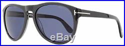 Tom Ford Kurt Gray with Blue Lens Pilot Sunglasses FT0347 50J 56 Made In Italy
